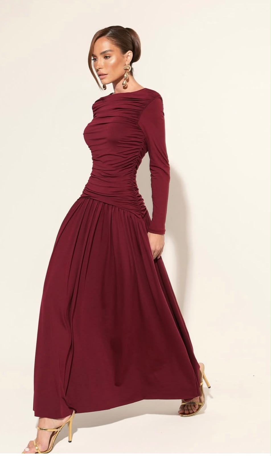 VESTIDO MANGA LONGA POLIAMIDA  BRUNA