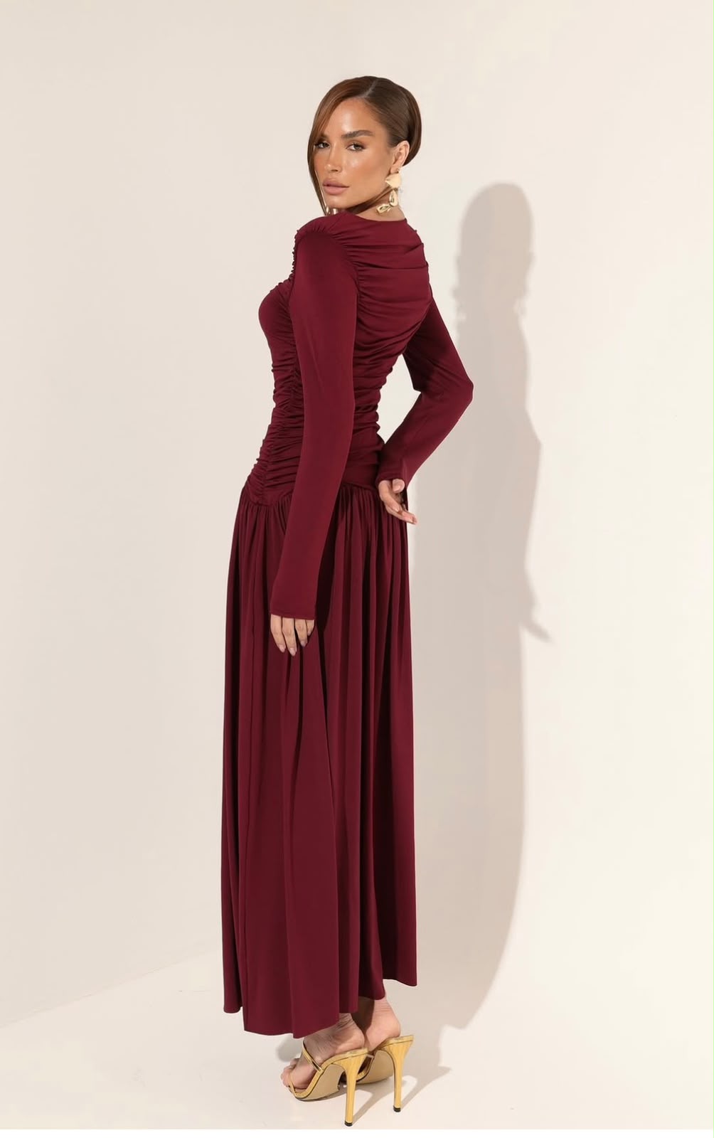 VESTIDO MANGA LONGA POLIAMIDA  BRUNA