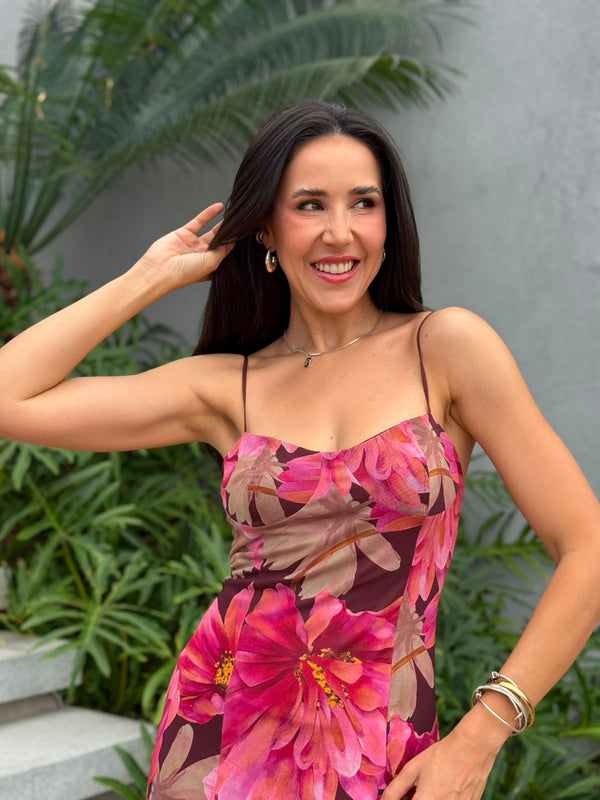 VESTIDO MIDI FLORAL