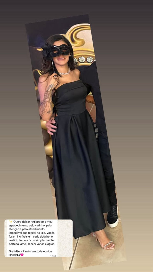 VESTIDO MIDI TOMARA QUE CAIA ISABELA