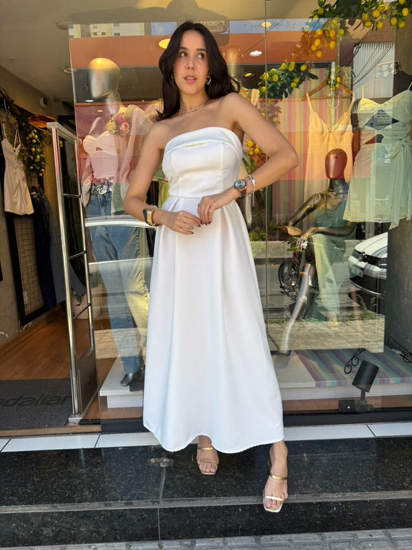 VESTIDO MIDI TOMARA QUE CAIA ISABELA