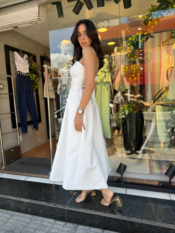 VESTIDO MIDI TOMARA QUE CAIA ISABELA