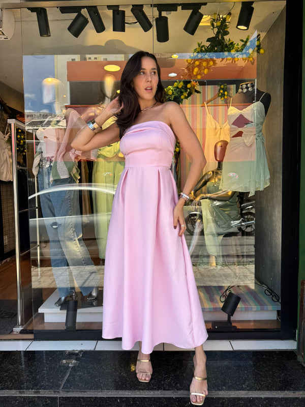 VESTIDO MIDI TOMARA QUE CAIA ISABELA