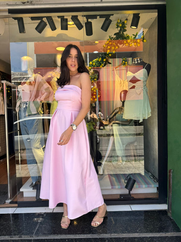 VESTIDO MIDI TOMARA QUE CAIA ISABELA