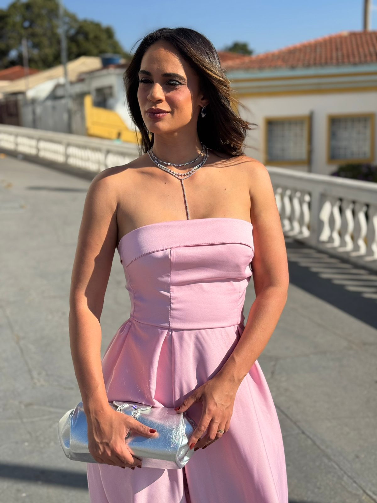 VESTIDO MIDI TOMARA QUE CAIA ISABELA