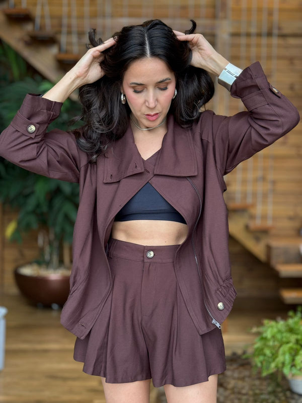 JAQUETA GOLA ALTA CHARLAS