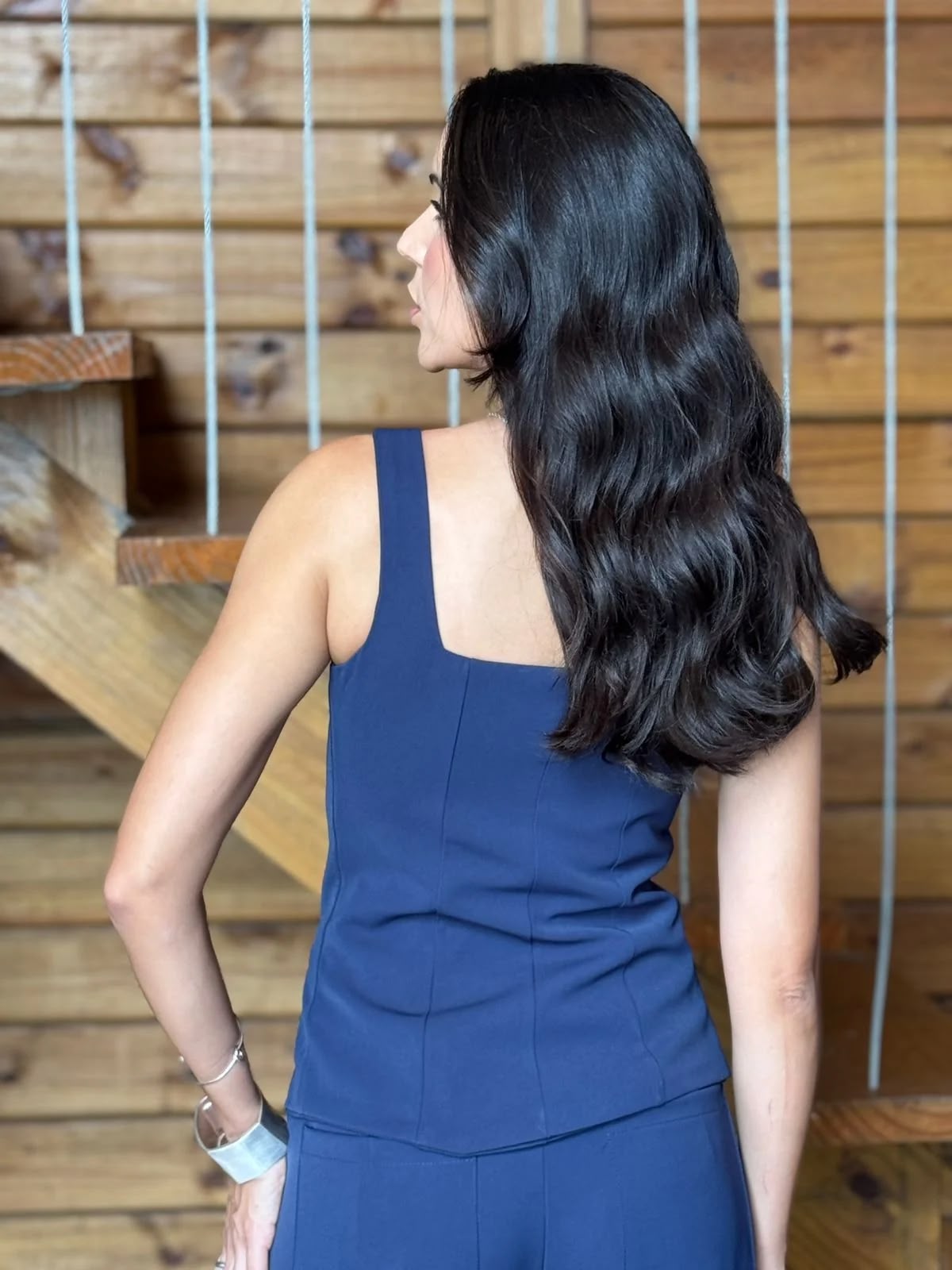 BLUSA  ALFAIATARIA BOTÂO ORGANICO PAULA