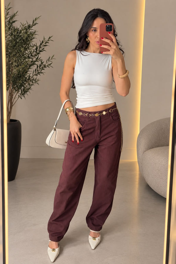 CALÇA JEANS  BARREL CAMILA