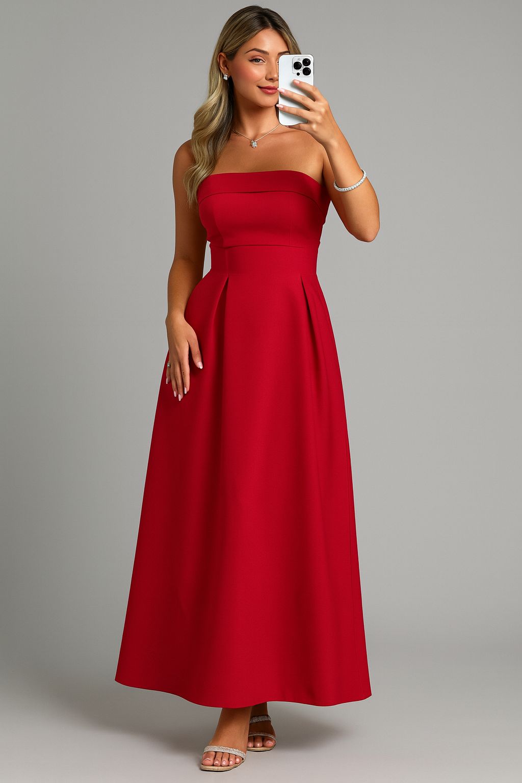 VESTIDO MIDI TOMARA QUE CAIA ISABELA