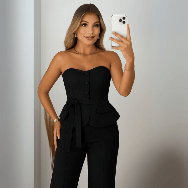 CONJUNTO ALFAIATARIA TOMARA QUE CAIA GABI