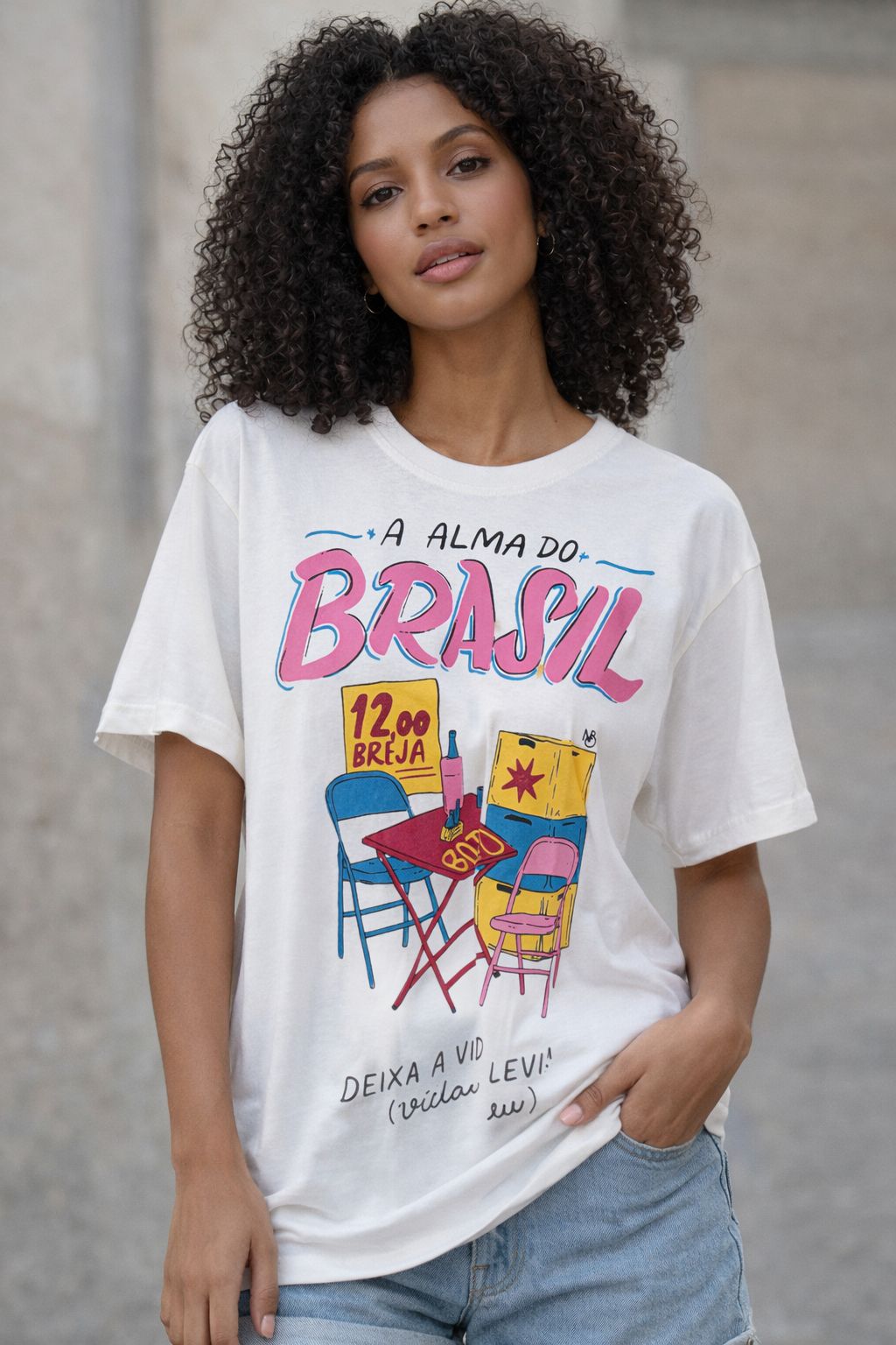 TSHIRT OVERSIZE ALGODÃO ALMA DO BRASIL