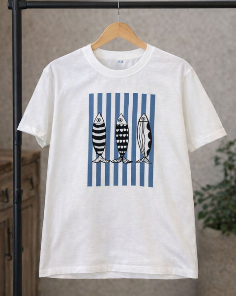 TSHIRT ALGODÃO ESTAMPADA FISH