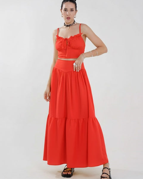 CONJUNTO CROPPED E SAIA MANUELA