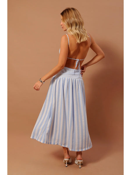 VESTIDO MIDI LISTRAS CAPRI